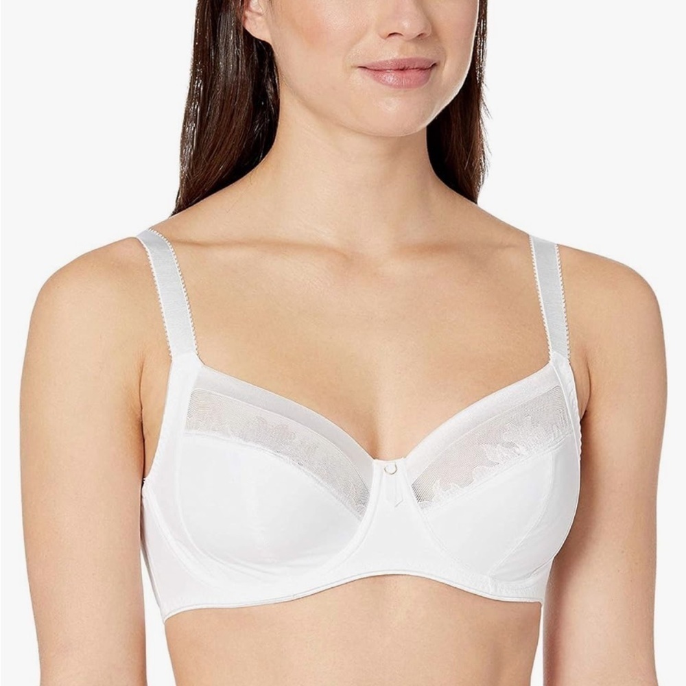 Fantasie Women's Full Coverage Illusion Bra Side Support 38E White